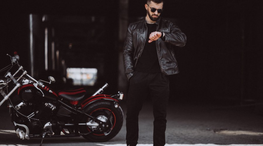 Get Noticed On The Road In Style With Midnight Black Racer Jacket